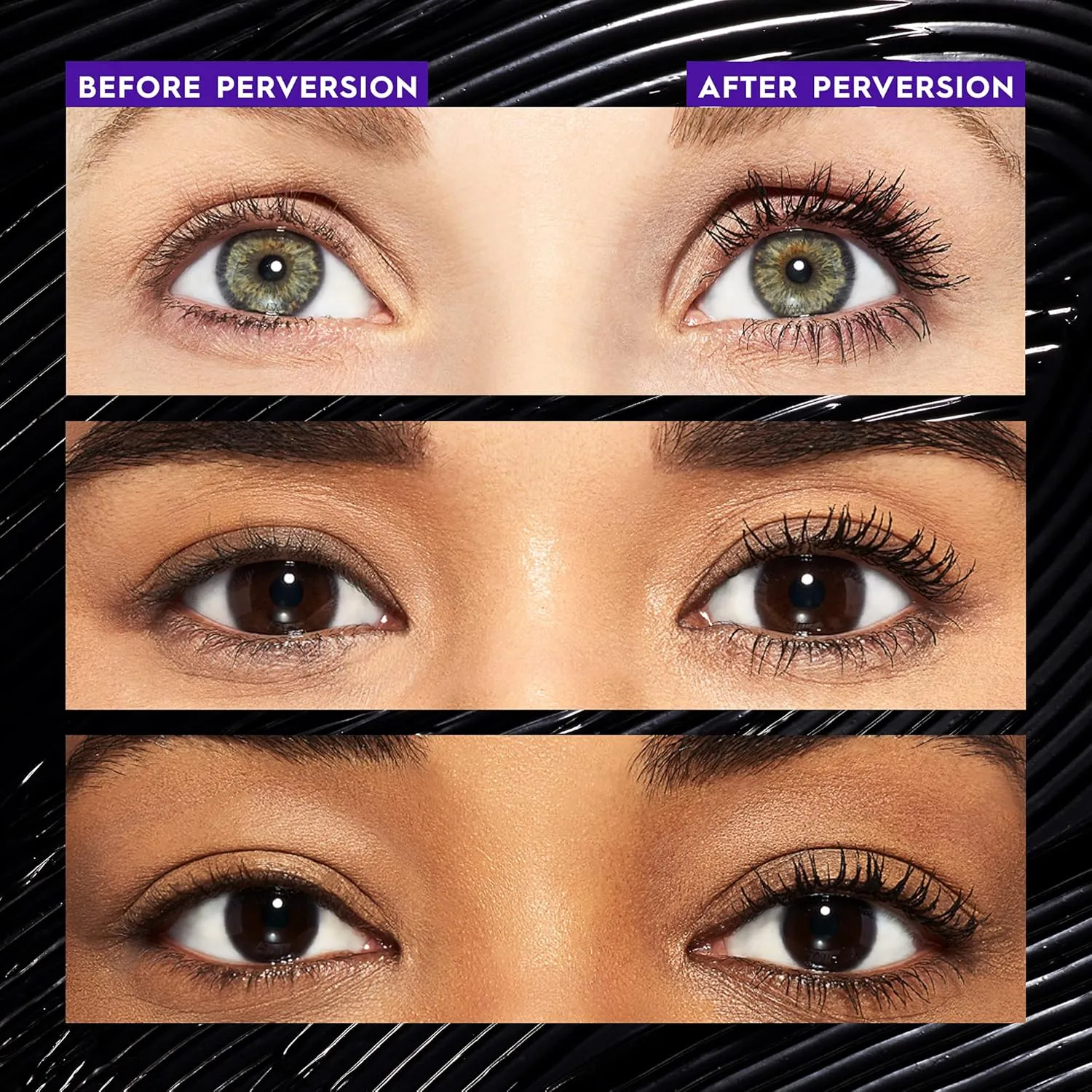 Urban Decay Perversion Volumizing Mascara, Black Lengthening Mascara, Buildable Lash Volume & Length, Longwear, Non-waterproof, Clump-free, Cruelty-free, Paraben-free, Intense Black