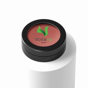VoilaVe Cinammon Toast Blush - Silky Formula For A Natural Look - Talc-free, Paraben-free, Vegan - Made In Canada