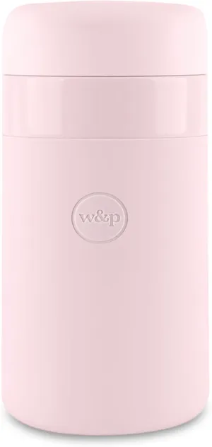 W&P Porter Insulated Bottle 12 oz | Clean Taste Ceramic Coating for Water, Coffee, & Tea | Wide Mouth Vacuum Insulated | Dishwasher Safe, Blush
