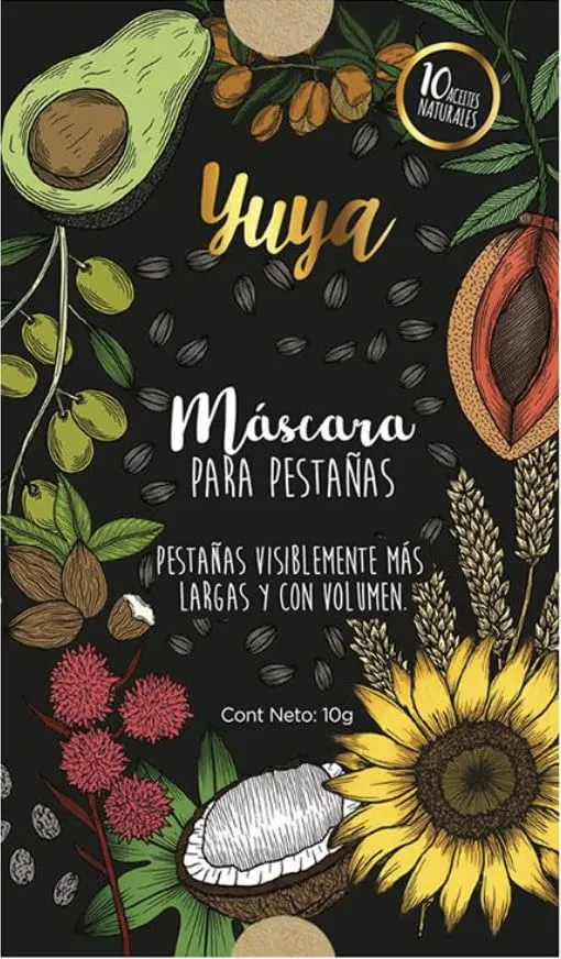 Yuya Lash Mascara 10 natural oils (pack of 2) | Yuya Mascara de pestañas 10 aceites (paquete de 2), Black
