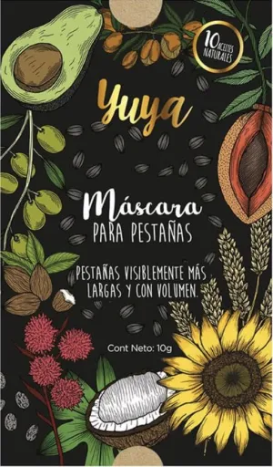 Yuya Lash Mascara 10 natural oils (pack of 2) | Yuya Mascara de pestañas 10 aceites (paquete de 2), Black